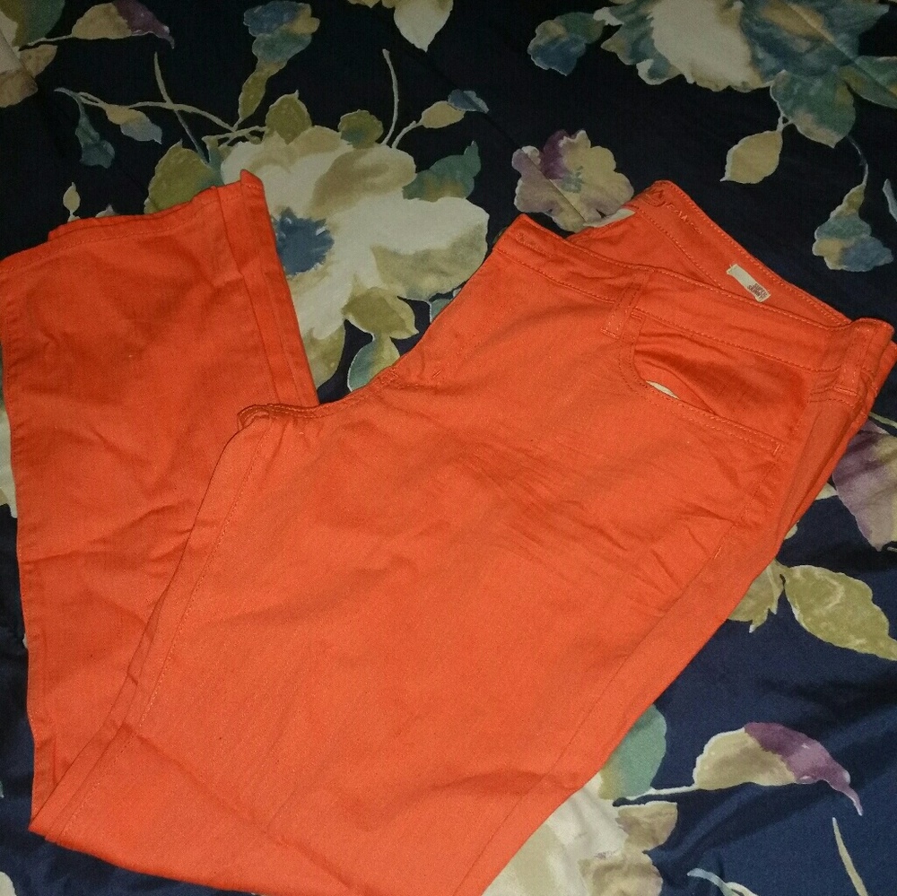 Orange jeans